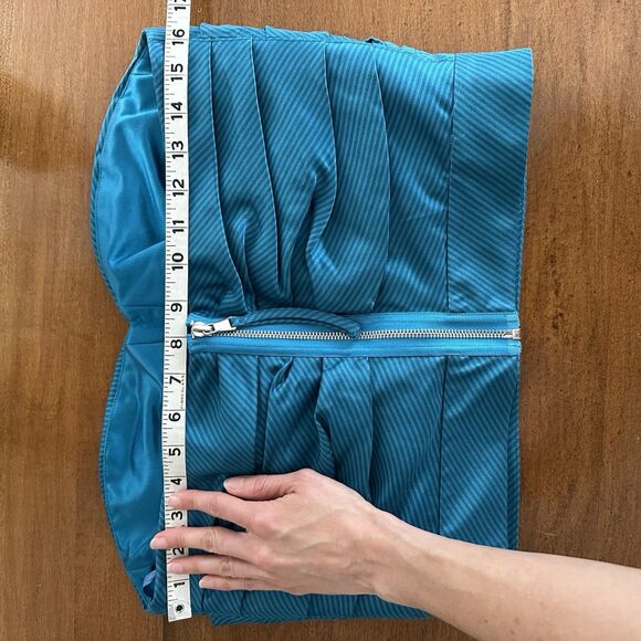 Marc By Marc Jacobs Blue Silk Crop Bustier Corset Top Sz 10 Sweetheart Pleated - Picture 11 of 12